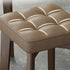 Modern Simplicity Fabric Leather Rubber Wood Square Bread Shape Dining Chair Stool Stackable For Dining Room