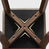 Modern Simplicity Fabric Leather Rubber Wood Square Bread Shape Dining Chair Stool Stackable For Dining Room