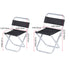 Modern Simplicity Fabric Metal Square Outdoor Chair Backrest Foldable For Outdoor