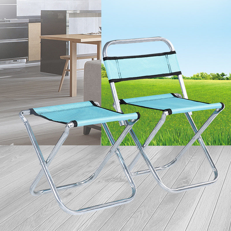 Modern Simplicity Fabric Metal Square Outdoor Chair Backrest Foldable For Outdoor