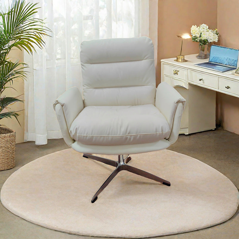 Modern Minimalist Leather Sponge Cotton Sponge Steel Square Desk Chair Backrest Adjustable For Home Office