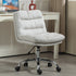 Modern Minimalist Fabric Cotton Sponge Steel Square Desk Chair Backrest Movable For Home Office