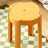 Modern Minimalist Fiberglass Round Pinwheel Stool Stackable For Dining Room