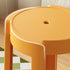 Modern Minimalist Fiberglass Round Pinwheel Stool Stackable For Dining Room