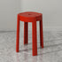 Modern Minimalist Fiberglass Round Pinwheel Stool Stackable For Dining Room