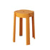 Modern Minimalist Fiberglass Round Pinwheel Stool Stackable For Dining Room