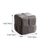 Contemporary Scandinavian Corduroy Wood Sponge Cube Rectangular Low Stool For Living Room