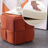 Contemporary Scandinavian Corduroy Wood Sponge Cube Rectangular Low Stool For Living Room