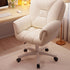 Modern Simplicity Leather Velvet Cotton Sponge Steel Nylon Square Desk Chair Backrest Armrest Swivel For Home Office