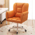 Modern Simplicity Leather Velvet Cotton Sponge Steel Nylon Square Desk Chair Backrest Armrest Swivel For Home Office