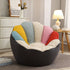 Contemporary Scandinavian Fine Cotton Particle Petal Lazy Round Sofa Footrest For Living Room