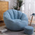 Contemporary Scandinavian Fine Cotton Particle Petal Lazy Round Sofa Footrest For Living Room