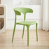 Contemporary Scandinavian Plastic Square Hollowed Dining Chair Backrest Stackable For Dining Room