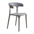 Contemporary Scandinavian Plastic Square Hollowed Dining Chair Backrest Stackable For Dining Room