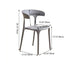 Contemporary Scandinavian Plastic Square Hollowed Dining Chair Backrest Stackable For Dining Room