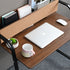 Modern Minimalist Rectangle Carbon Steel Medium Fiber Density Board Desk 4-Leg For Home Office