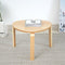 Modern Minimalist Triangle Round Corner Wood Coffee Table For Living Room