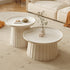 Modern Minimalist Round Tray Cylinder Plastic Coffee Table For Living Room