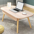 Modern Simplicity Rectangular Plank Solid Wood Coffee Table 2-Drawer For Living Room