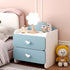 Contemporary Creative Kids Rectangular Faux Panel Nightstand 1/2 Drawer For Bedroom