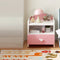 Contemporary Creative Kids Rectangular Faux Panel Nightstand 1/2 Drawer For Bedroom