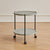 Modern Minimalist Removable Round Plastic Metal End Table 2-Tier For Living Room