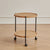 Modern Minimalist Removable Round Plastic Metal End Table 2-Tier For Living Room