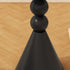 Contemporary Scandinavian Round Iron Rock Slab End Table 1-Tier For Living Room