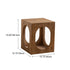 Traditional Japanese Square Wood End Table 2-Tier For Living Room