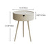 Modern Minimalist Round Iron Plastic End Table 1-Storage For Living Room