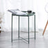 Contemporary Simplicity Round Steel End Table 1-Tier For Living Room