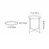 Contemporary Simplicity Round Steel End Table 1-Tier For Living Room