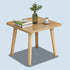 Modern Minimalist Square Particle Board Tabletop Wood End Table 1/2-Tier For Living Room