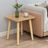 Modern Minimalist Square Particle Board Tabletop Wood End Table 1/2-Tier For Living Room