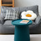 Contemporary Creative Round Cylinder Plastic Acrylic Coffee Table 1-Tier For Living Room