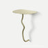 Contemporary Creative Iron Curve Suspended End Table 1-Tier For Bedroom