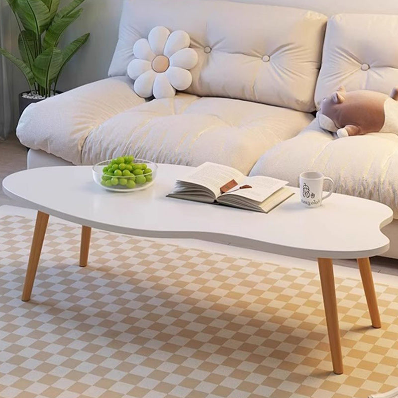 Modern Minimalist Clouds Density Board Coffee Table 1-Tier For Living Room