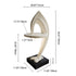 Contemporary Creative Dolphin Shape Fiberglass End Table 1-Tier For Living Room