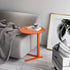 Modern Minimalist V-Shaped Top Round Iron End Table For Living Room