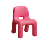 Modern Minimalist Kids Square PE Dining Chair Backrest For Dining Room