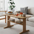 Modern Minimalist Rectangular Bamboo Coffee Table For Living Room