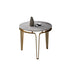 Contemporary Luxury Round Marble Top Stainless Steel Coffee Table For Living Room