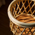 Contemporary Boho Round Bamboo Rattan Weaving End Table 1-Storage For Living Room