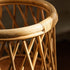 Contemporary Boho Round Bamboo Rattan Weaving End Table 1-Storage For Living Room