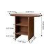 Contemporary Scandinavian Oval Rectangular Solid Wood End Table 3-Tier For Living Room