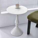 Modern Minimalist Round Cylinder Cone Iron Side Table 1-Tier For Living Room