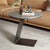 Contemporary Creative Round L-Shaped Rectangular Marble Steel Side Table 1-Tier For Living Room