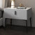 Modern Luxury Rectangular Marble Leather Iron Solid Wood Nightstand 1-Drawer For Bedroom