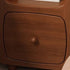 Traditional Chinese Rectangular Square Solid Wood Nightstand 1/2 Drawer For Bedroom