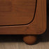 Traditional Chinese Rectangular Square Solid Wood Nightstand 1/2 Drawer For Bedroom